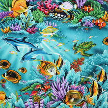 Load image into Gallery viewer, Made to Order, Coordinating Hawaiian Baby Gifts: Ocean Reef Dreams Turquoise