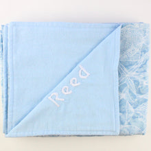 Load image into Gallery viewer, Personalized, Made to Order, Coordinating Hawaiian Baby Gifts: Ocean Reef Dreams Turquoise