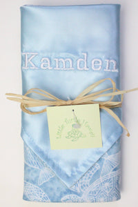 Personalized, Hawaiian Smoothie Blanket (Lovey Security Blanket), 20"x20", Made to Order
