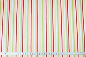Fabric by the Yard, Primary Stripes, Bright Stripes: Play Day Stripe