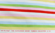 Load image into Gallery viewer, Fabric by the Yard, Primary Stripes, Bright Stripes: Play Day Stripe